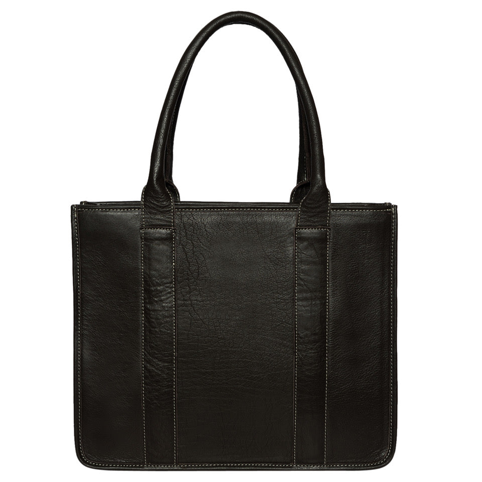 The Design Edge Tooling Leather Cowhide Boot Stitch Bag – Norman (AB80)