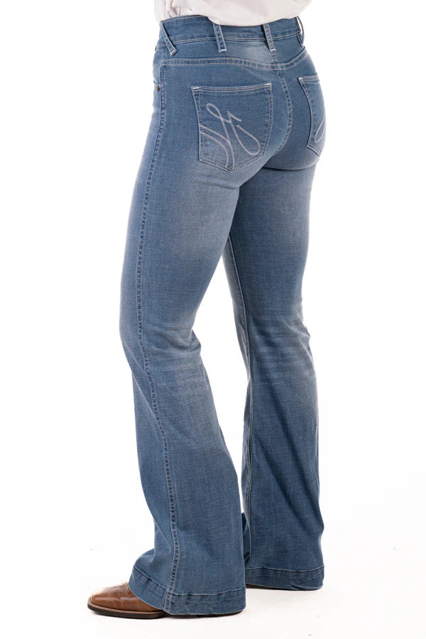 Hitchley & Harrow Trouser - SR2217 "South Carolina" White Stitch Jeans