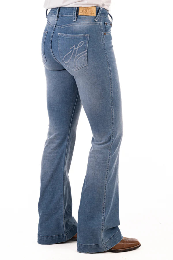 Hitchley & Harrow Trouser - SR2217 "South Carolina" White Stitch Jeans
