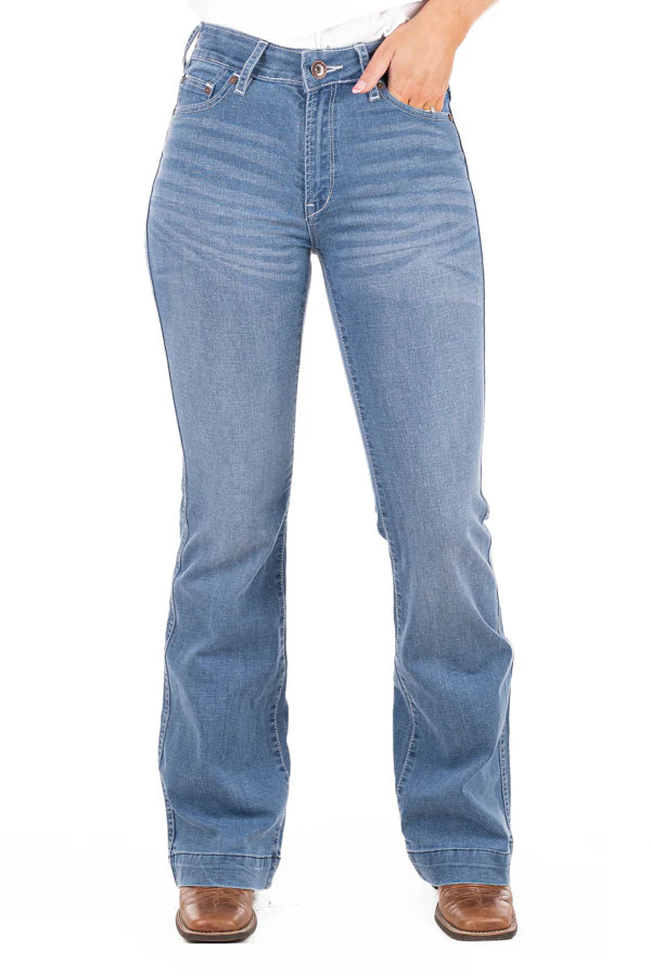 Hitchley & Harrow Trouser - "Silverton" White Stitch Jeans