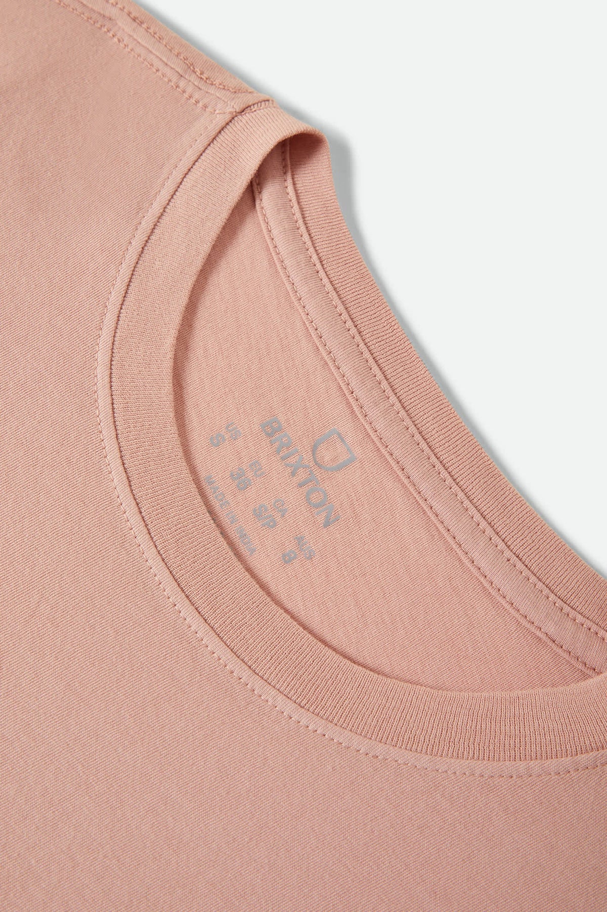 Brixton Women's Two Boots Slim Crew Tee - Silver Pink