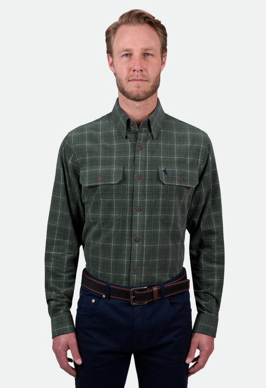 Thomas Cook Men's LEO THRML 2PKT LS Shirt - Green