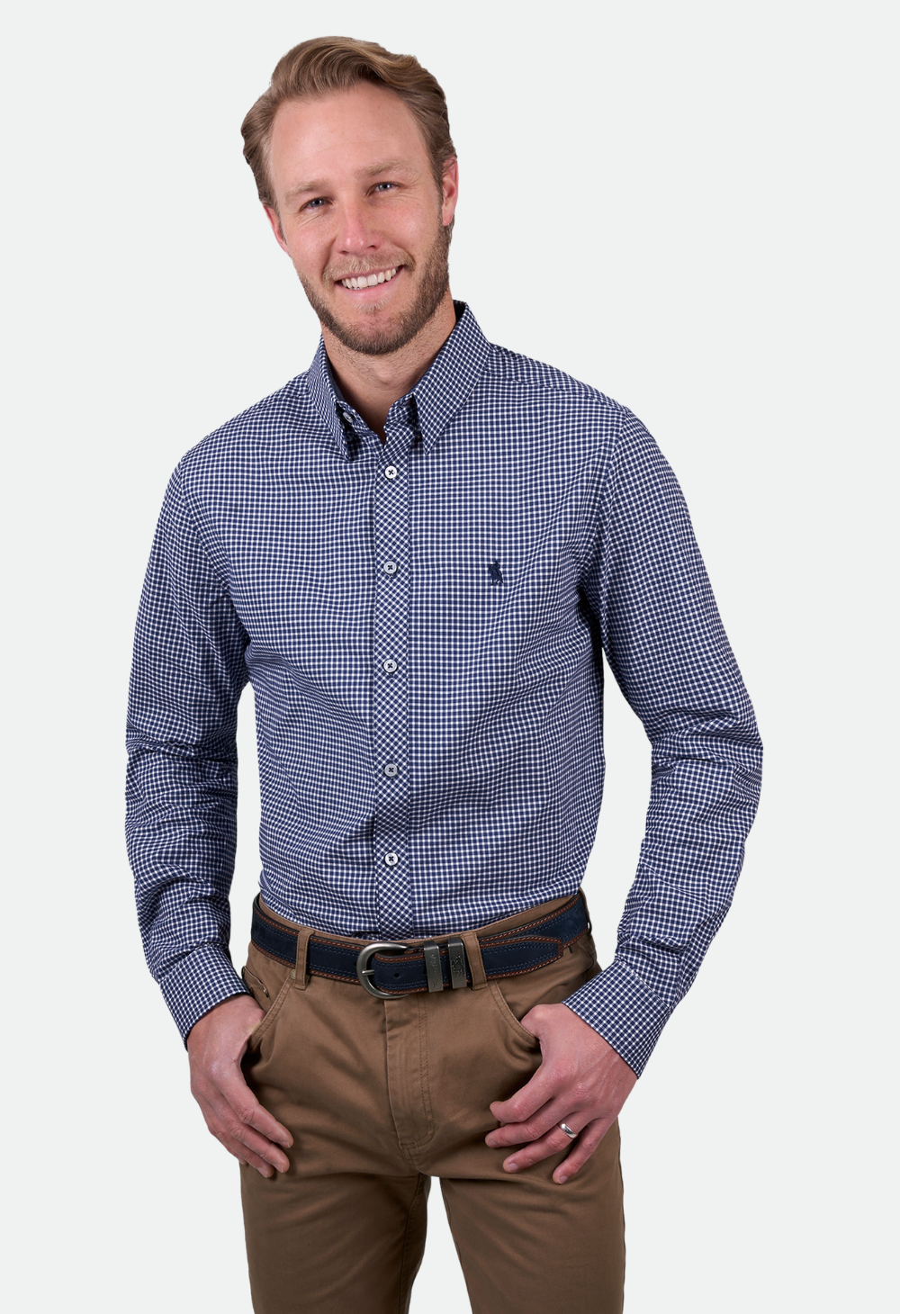Thomas Cook Men's BROCK TAILORED LS Shirt - Navy-CLEARANCE