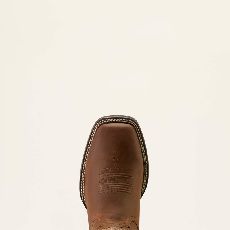 Ariat Men's Western Big Rig Wide Square Toe Cowboy Boot - Distressed Brown