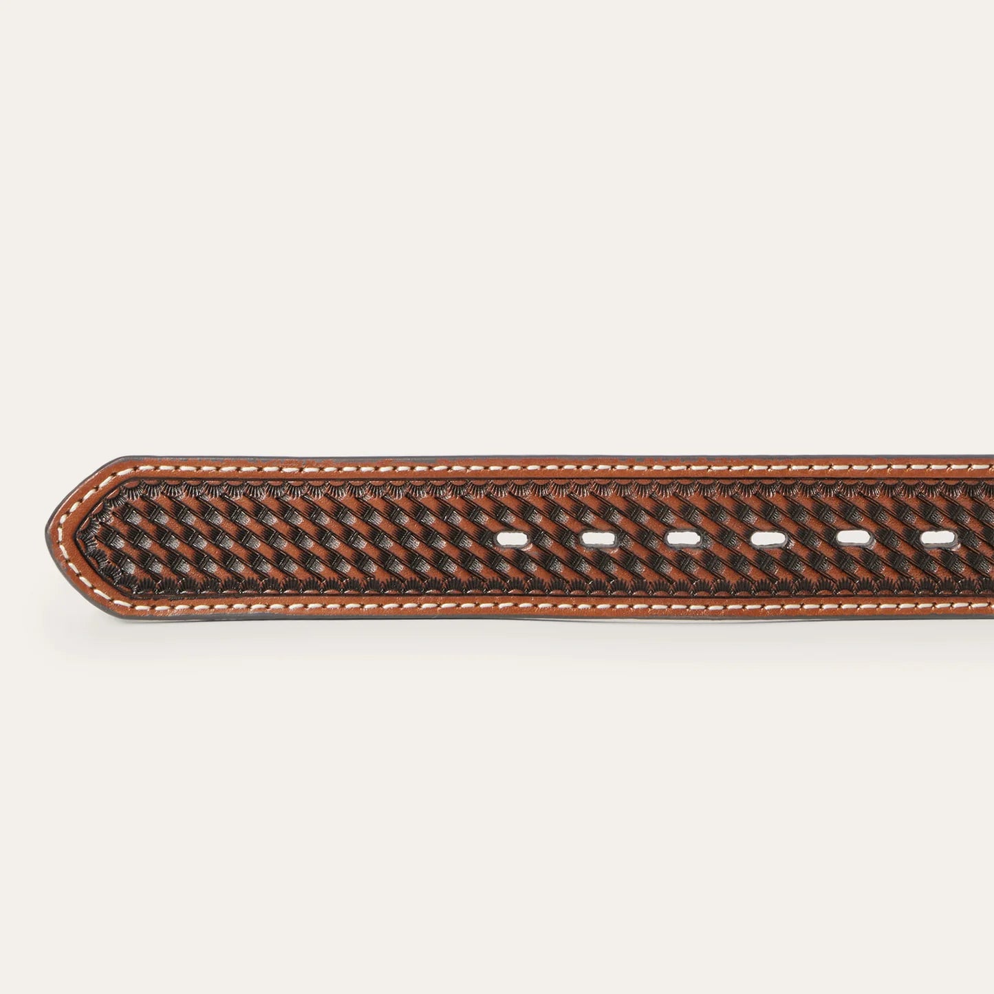 Stetson Western Icons Tooled Belt - Cognac 38mm
