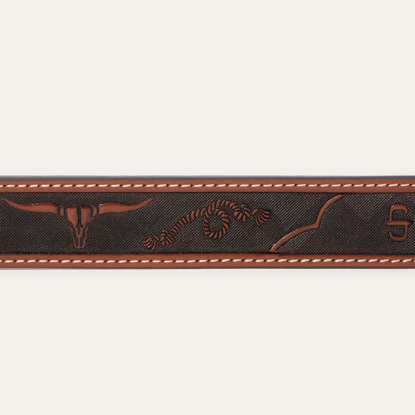 Stetson Western Icons Tooled Belt - Cognac 38mm