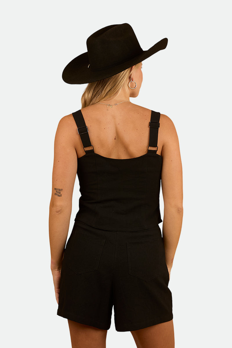 Ringers Western Westley Embroidered Short - Black