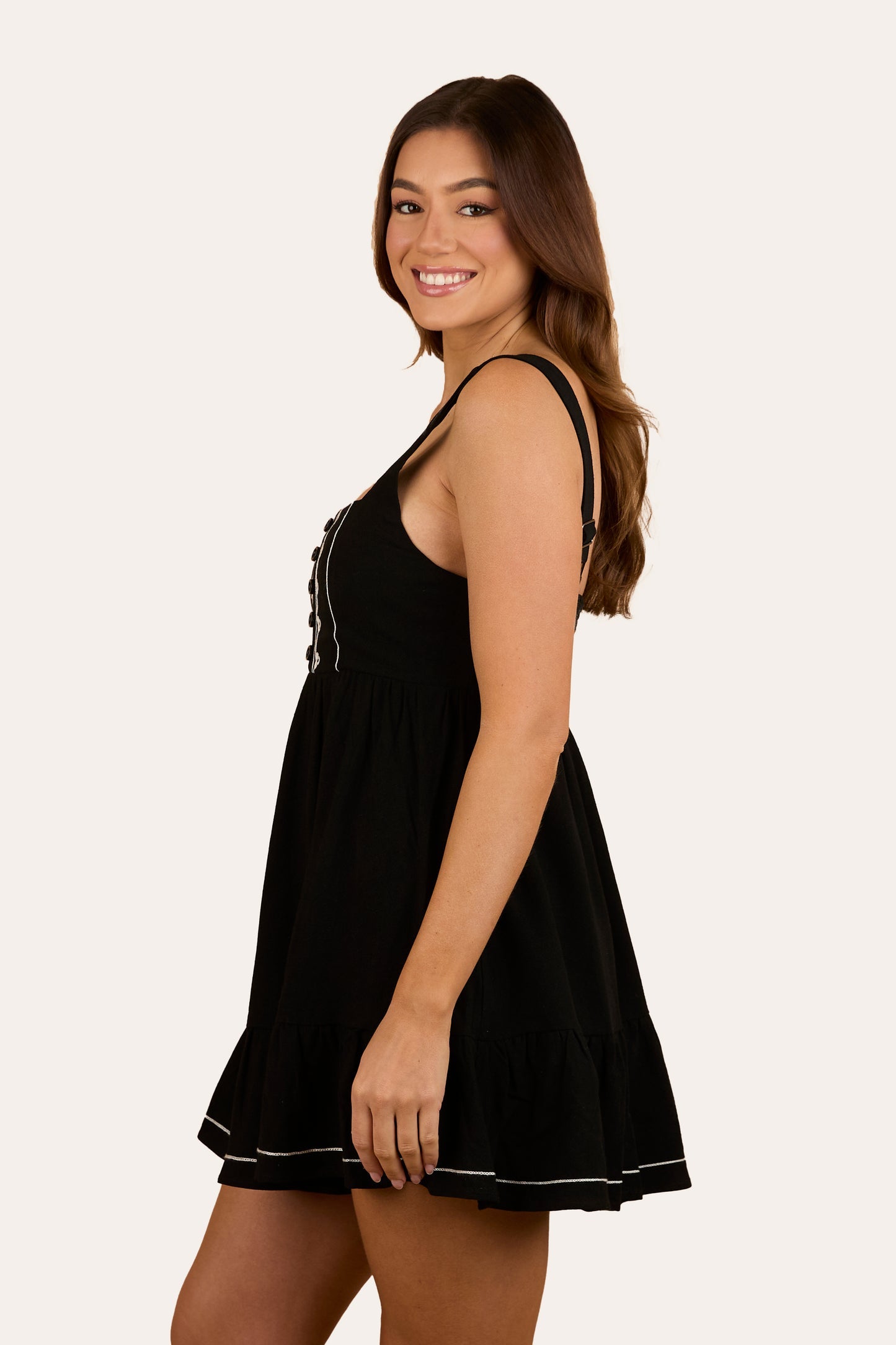 Ringers Western Womens Westley Embroidered Mini Dress - Black