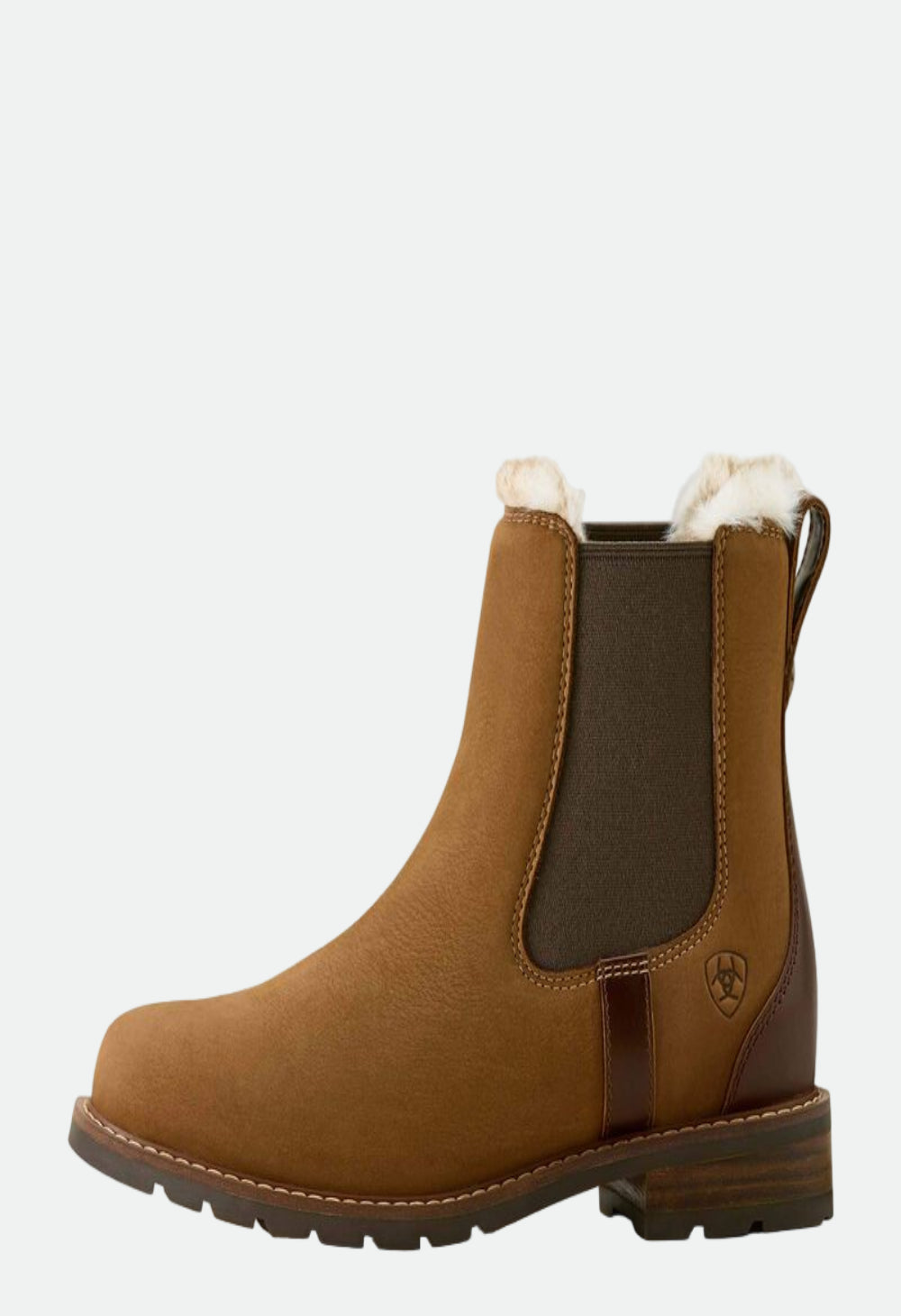 Ariat Women's Wexford Sherpa Waterproof Chelsea Boot - Amber Brown