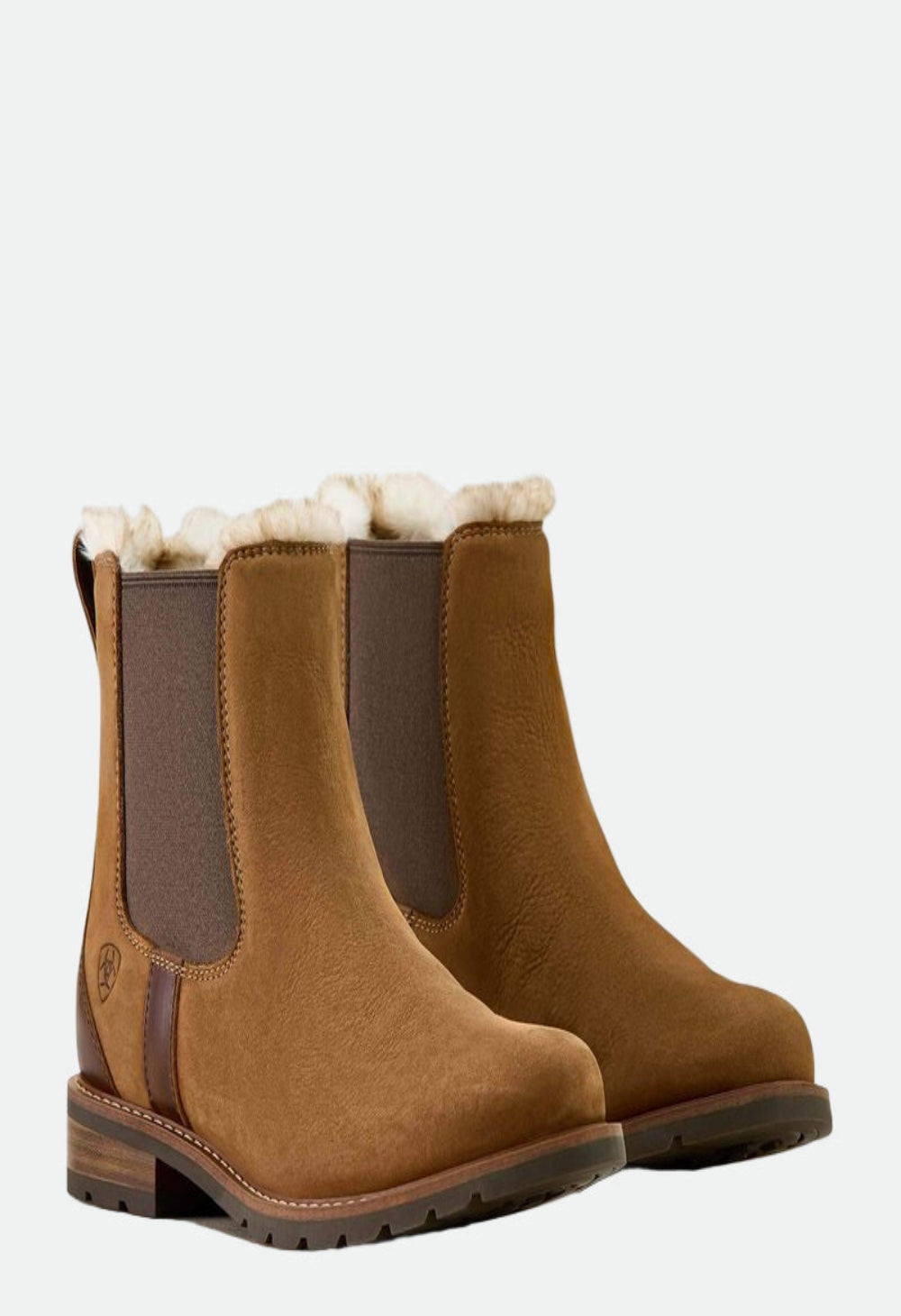 Ariat Women's Wexford Sherpa Waterproof Chelsea Boot - Amber Brown