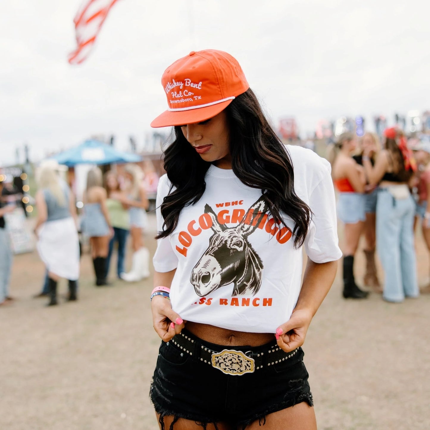 Whiskey Bent Hat Co Ass Ranch Tee - White