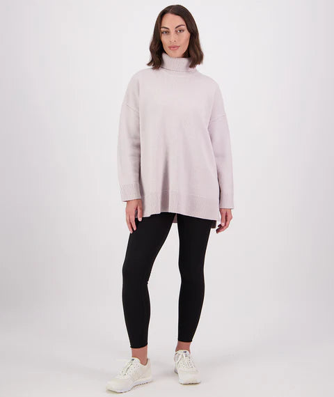 Women's Brunner Merino Roll Neck Knit - Pumice
