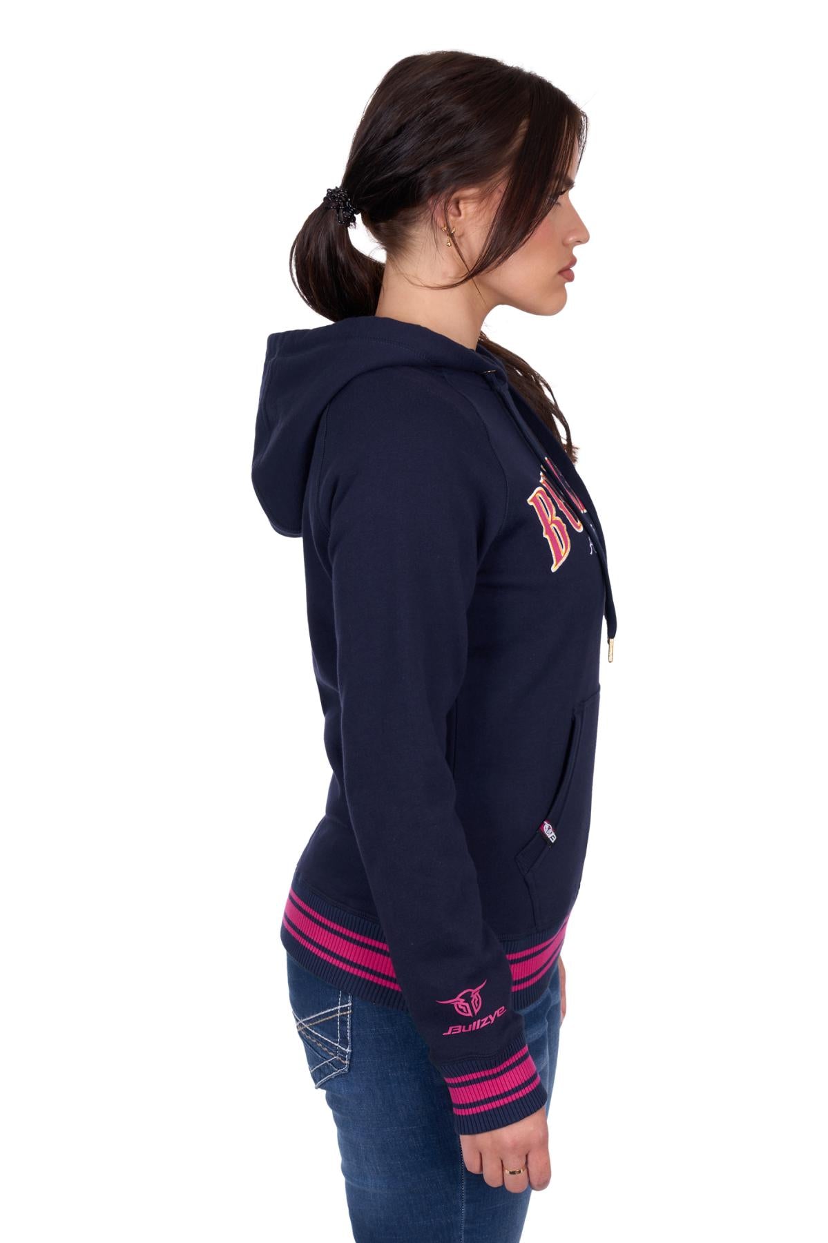 Bullzye Women's Morgan Pullover Hoodie - NAVY