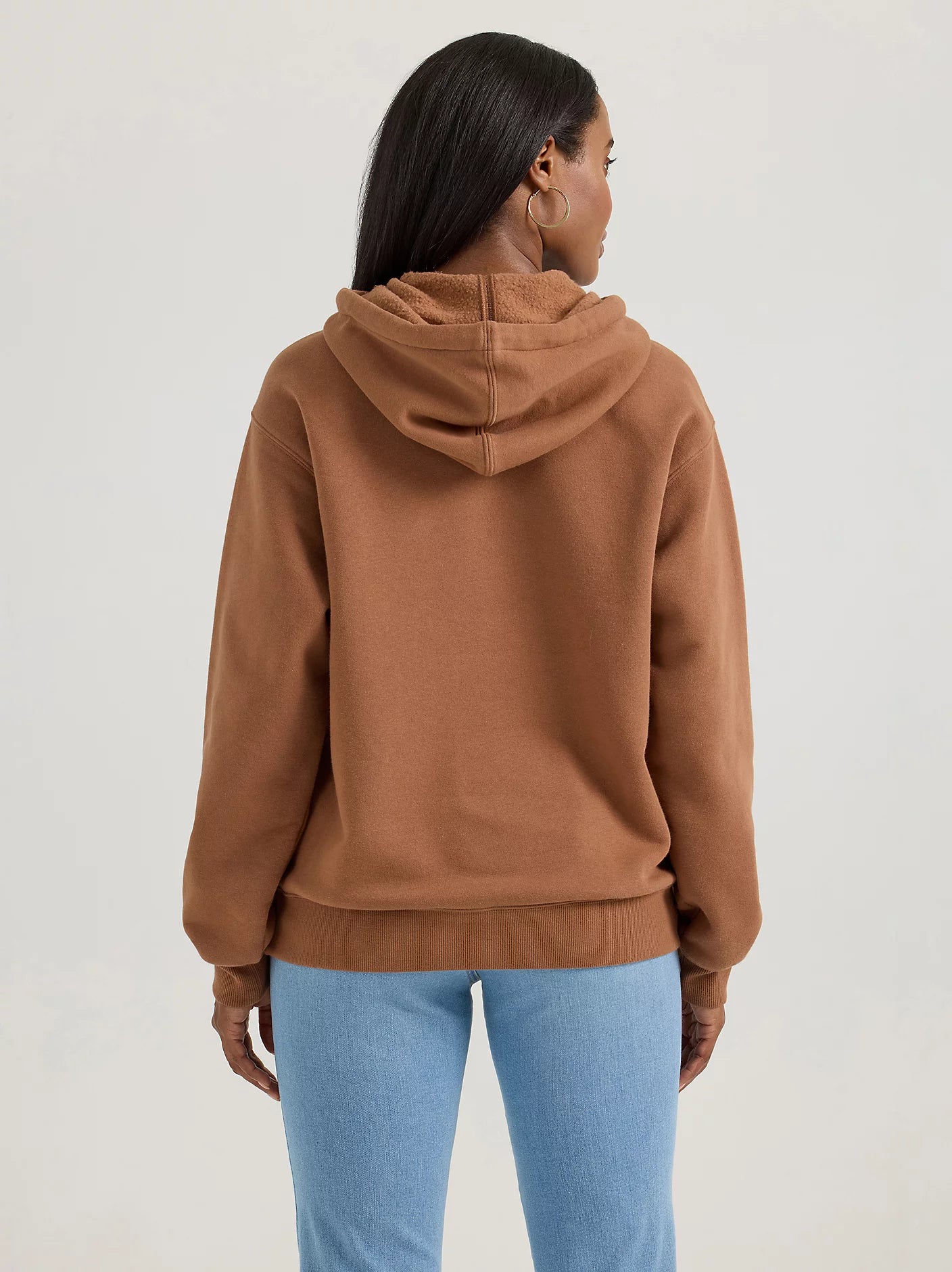 Wrangler Women's Bold Logo Hoodie - Brown