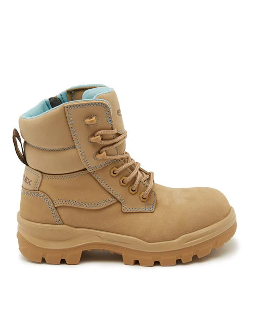 Blundstone Womens Rotoflex 8864 Zip Sided Safety Boot - Sand