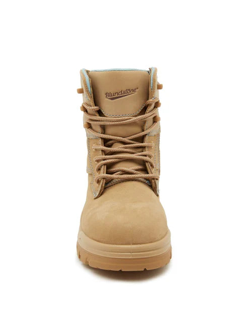 Blundstone Womens Rotoflex 8864 Zip Sided Safety Boot - Sand