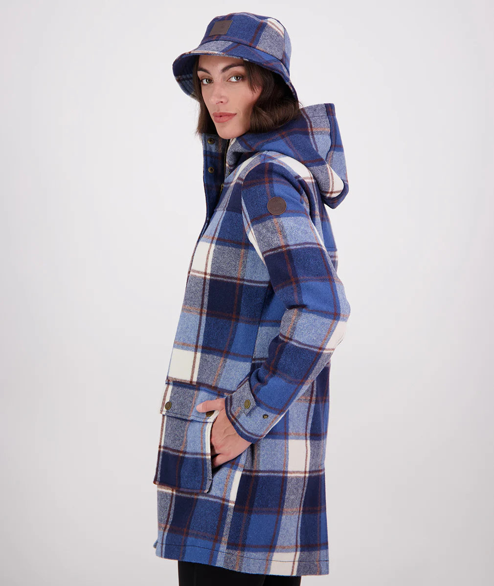 Swanndri Women's Annmore Wool Overcoat - Fitzroy Check