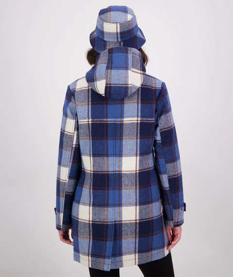 Swanndri Women's Annmore Wool Overcoat - Fitzroy Check