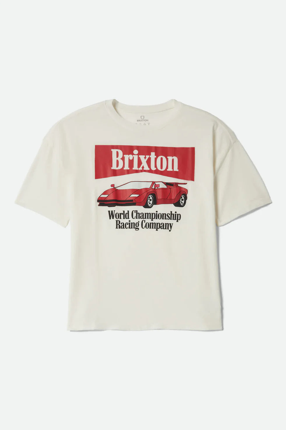 Brixton Women's World Champion Oversized BF Tee - Off White