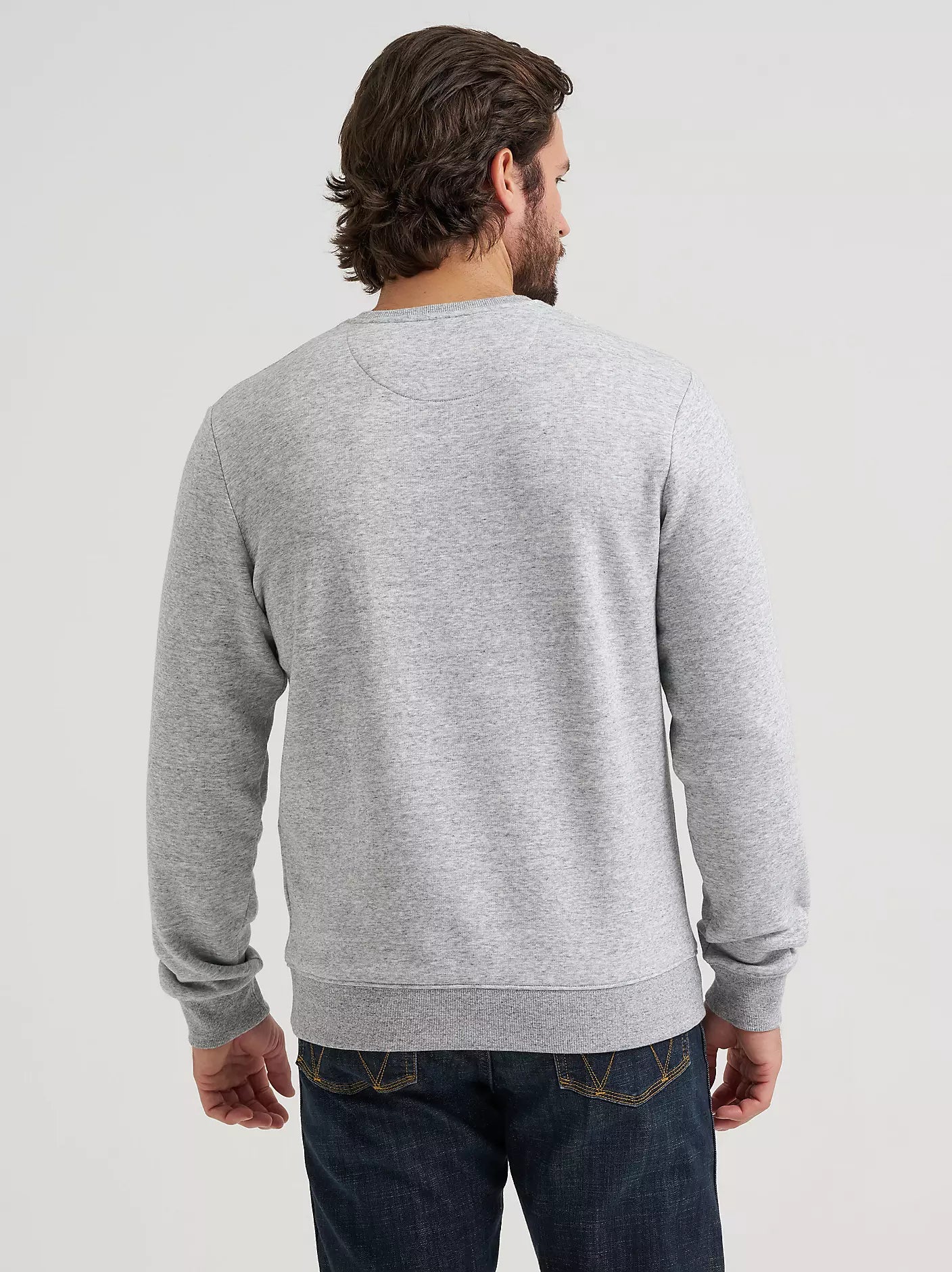 Wrangler 1947 Country Graphic Fleece Sweatshirt - Grey Mele