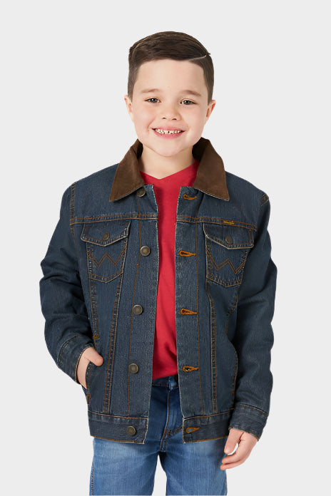 Wrangler Kids Blanket Lined Denim Jacket