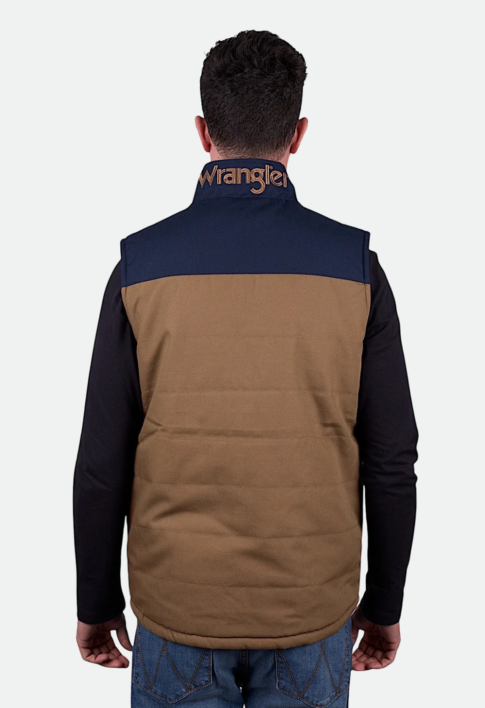 Wrangler Men's Koda Reversible Vest - Tan/Navy