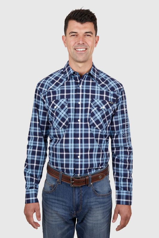 Wrangler Mens Ben Logo LS Shirt