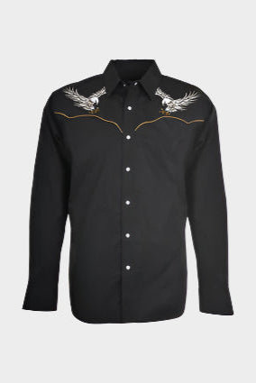 Wrangler Men's Frazer Embroidered Long Sleeve Shirt
