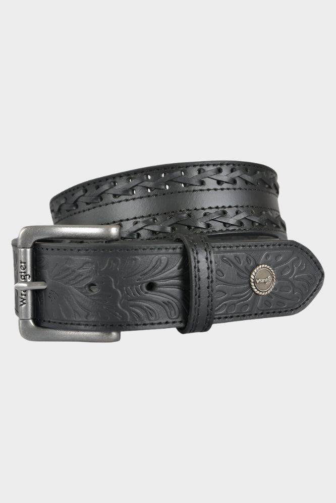 WRANGLER MEN'S BARKERS BELT (BLACK)