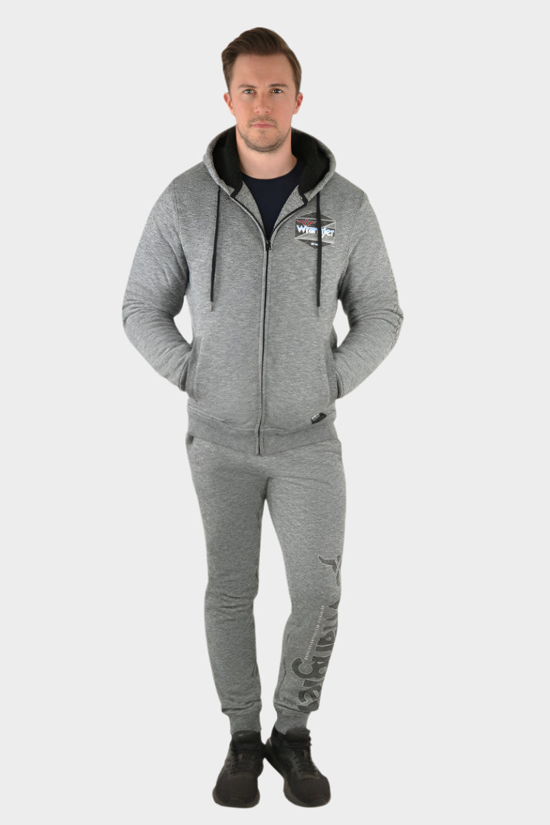 WRANGLER MEN'S BRIDGE HOODIE - CHARCOAL MARLE
