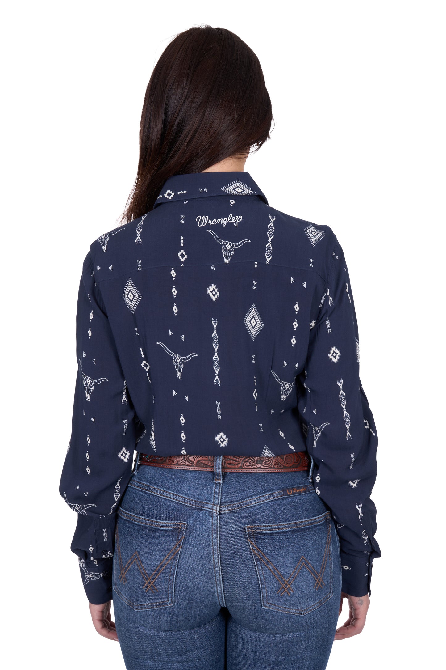Wrangler Women's Austin Ls Shirt - Navy