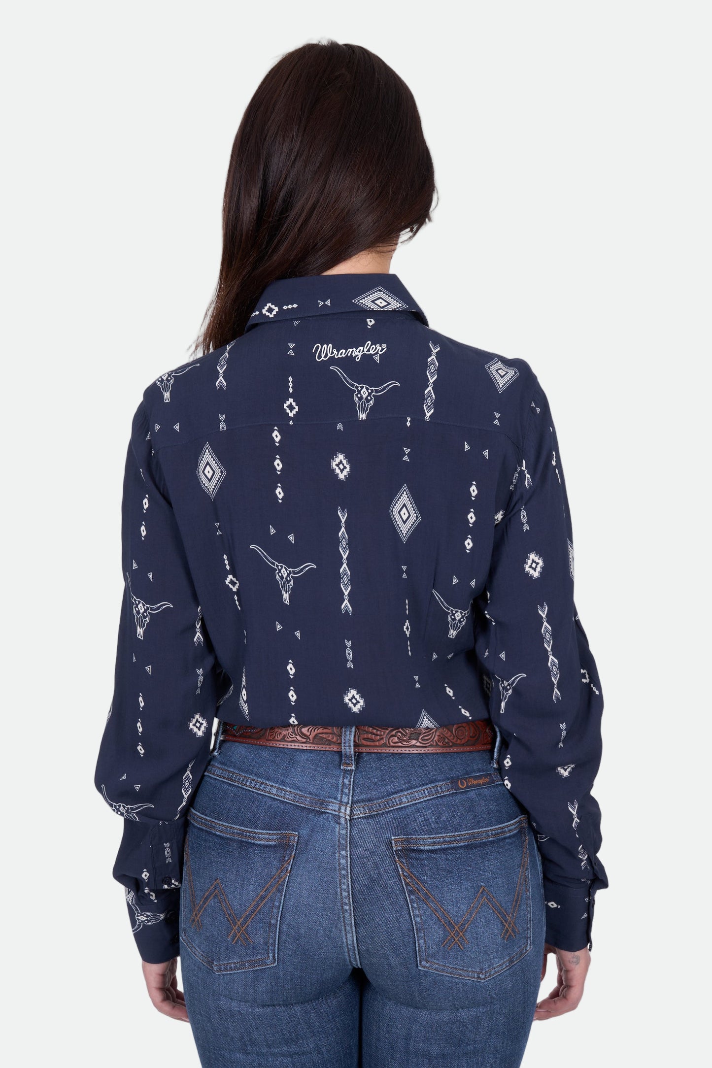 Wrangler Women's Austin Ls Shirt - Navy
