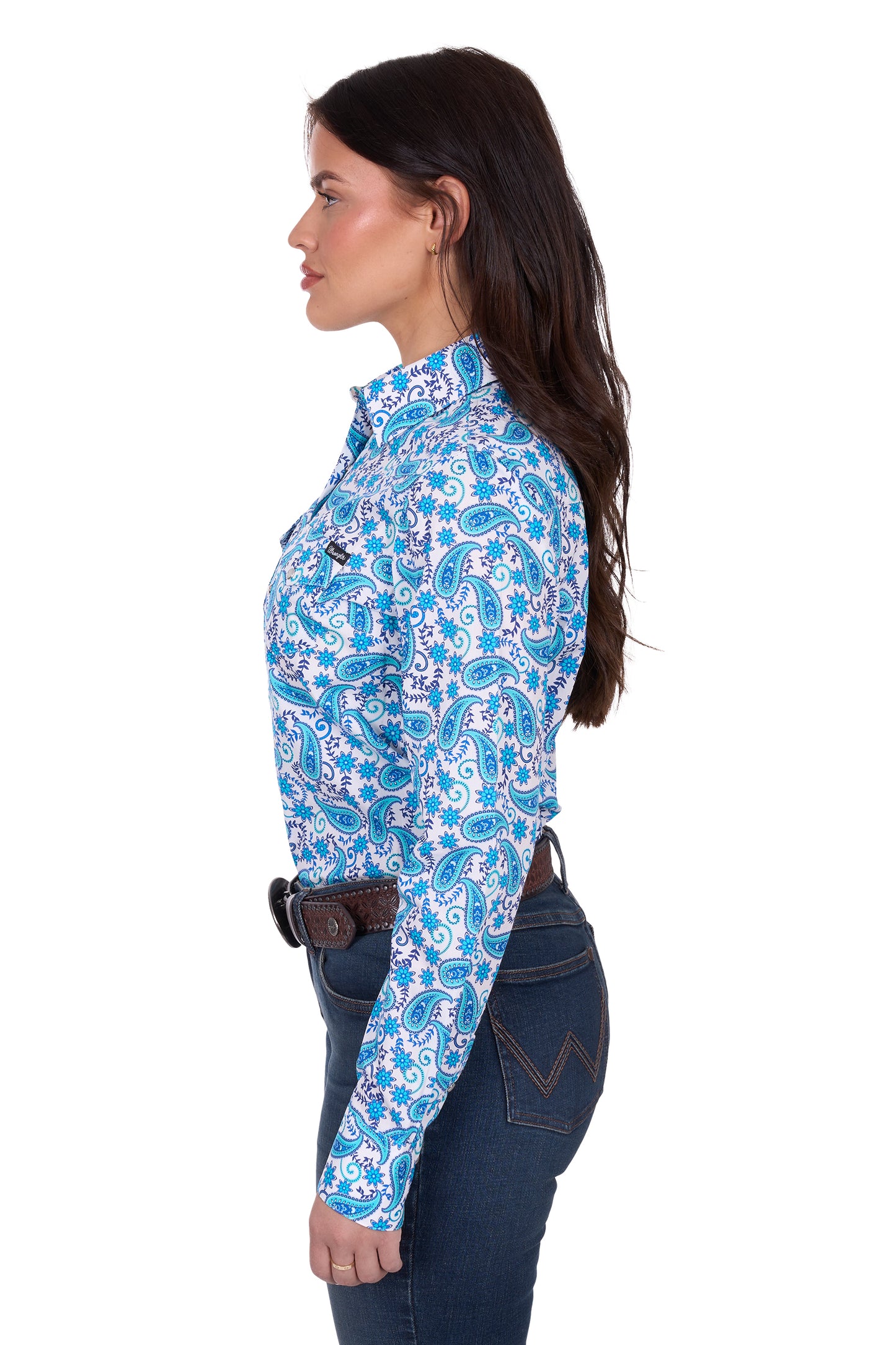 Wrangler Women's ALISSA LS Shirt - Blue