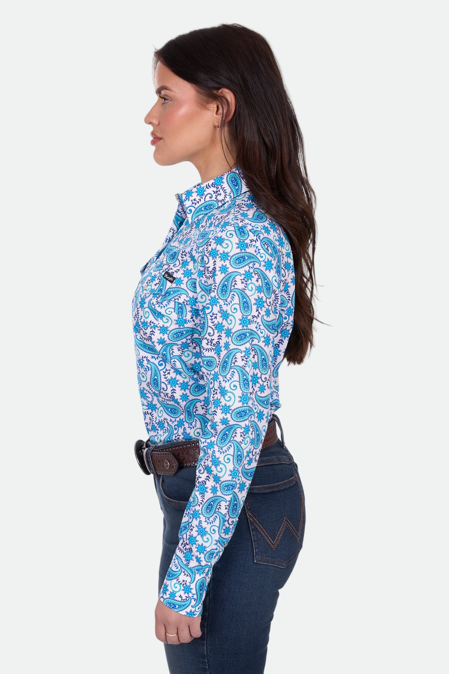 Wrangler Women's ALISSA LS Shirt - Blue