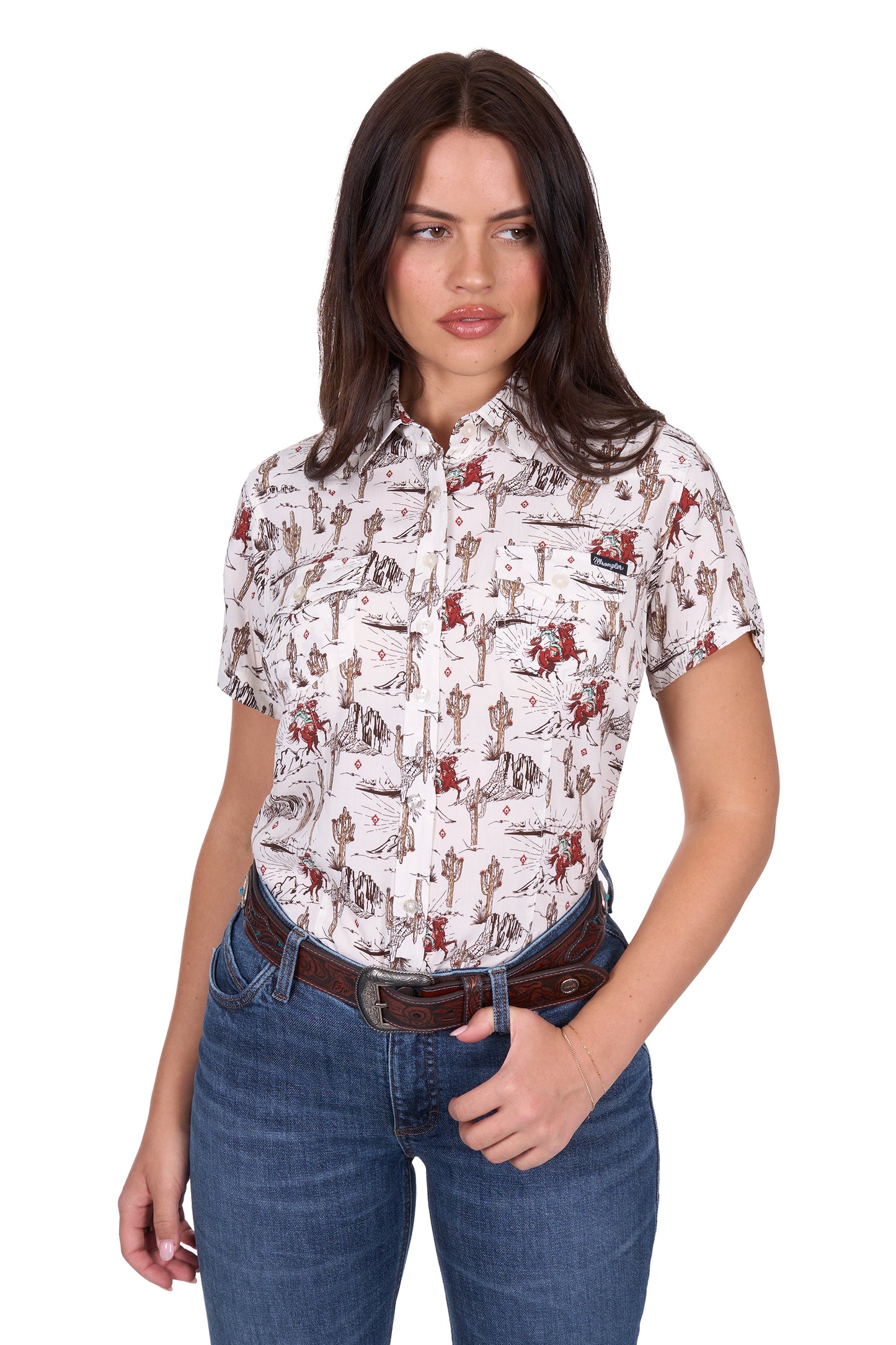 Wrangler Women's CELESTE SS Shirt - Egret