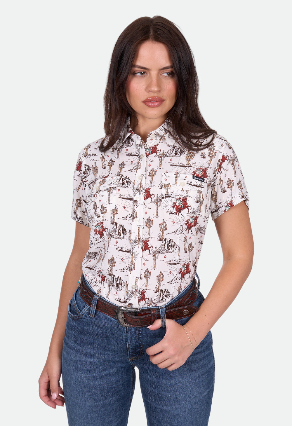 Wrangler Women's CELESTE SS Shirt - Egret