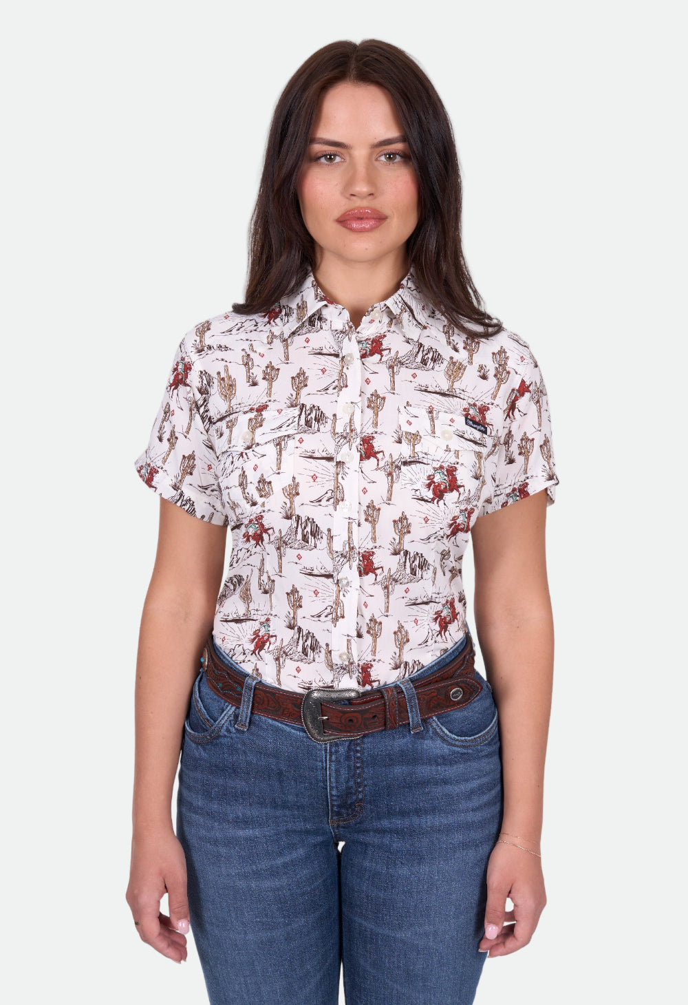 Wrangler Women's CELESTE SS Shirt - Egret