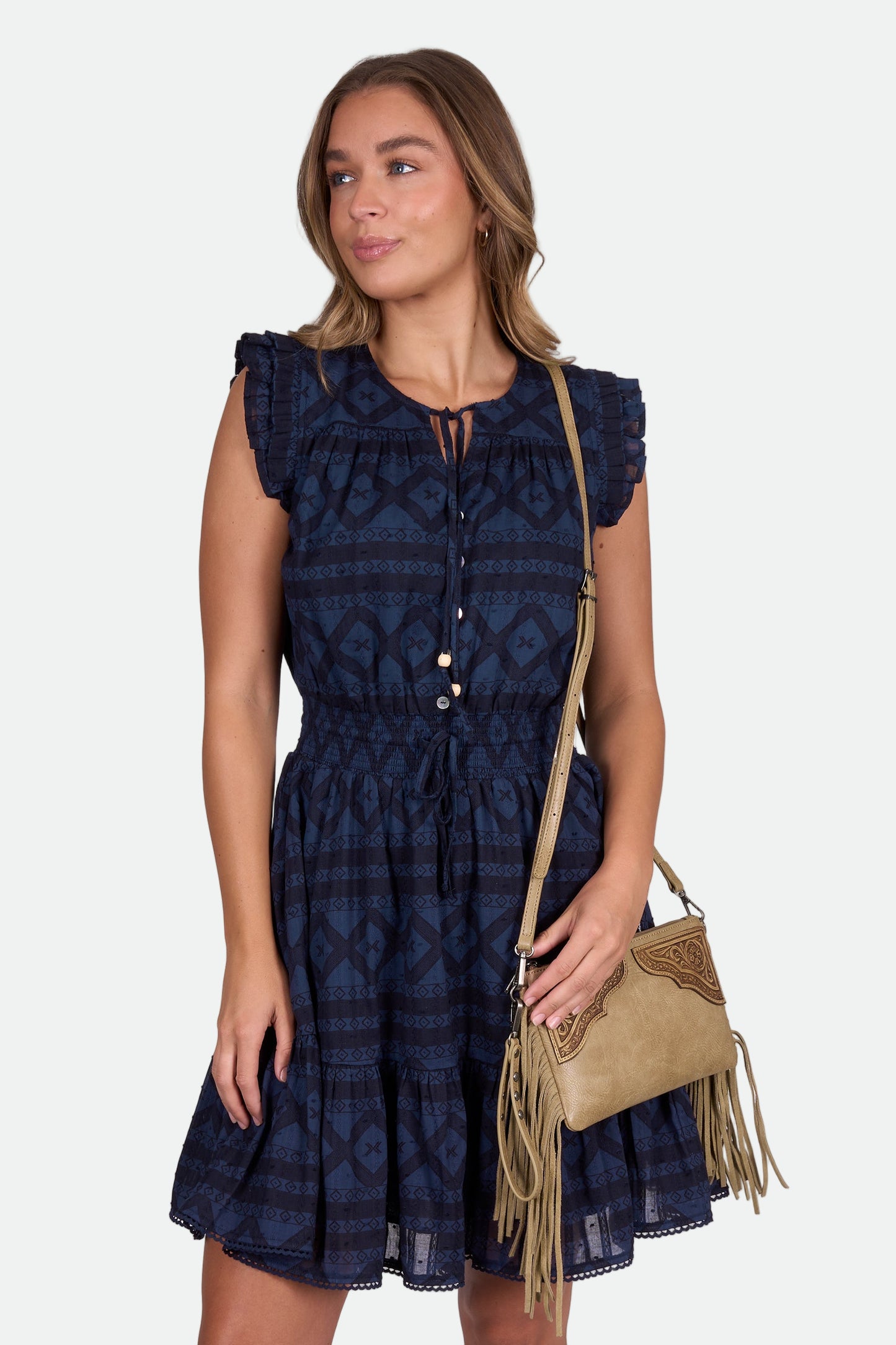 Wrangler Women's MELINDA SS Dress - Navy