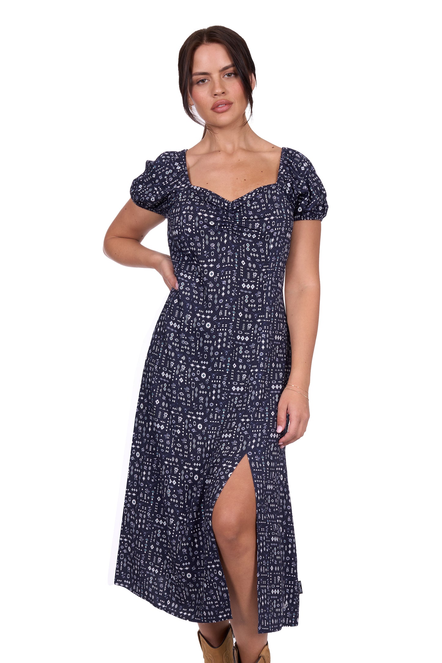 Wrangler Women's BETH SS Dress - Navy