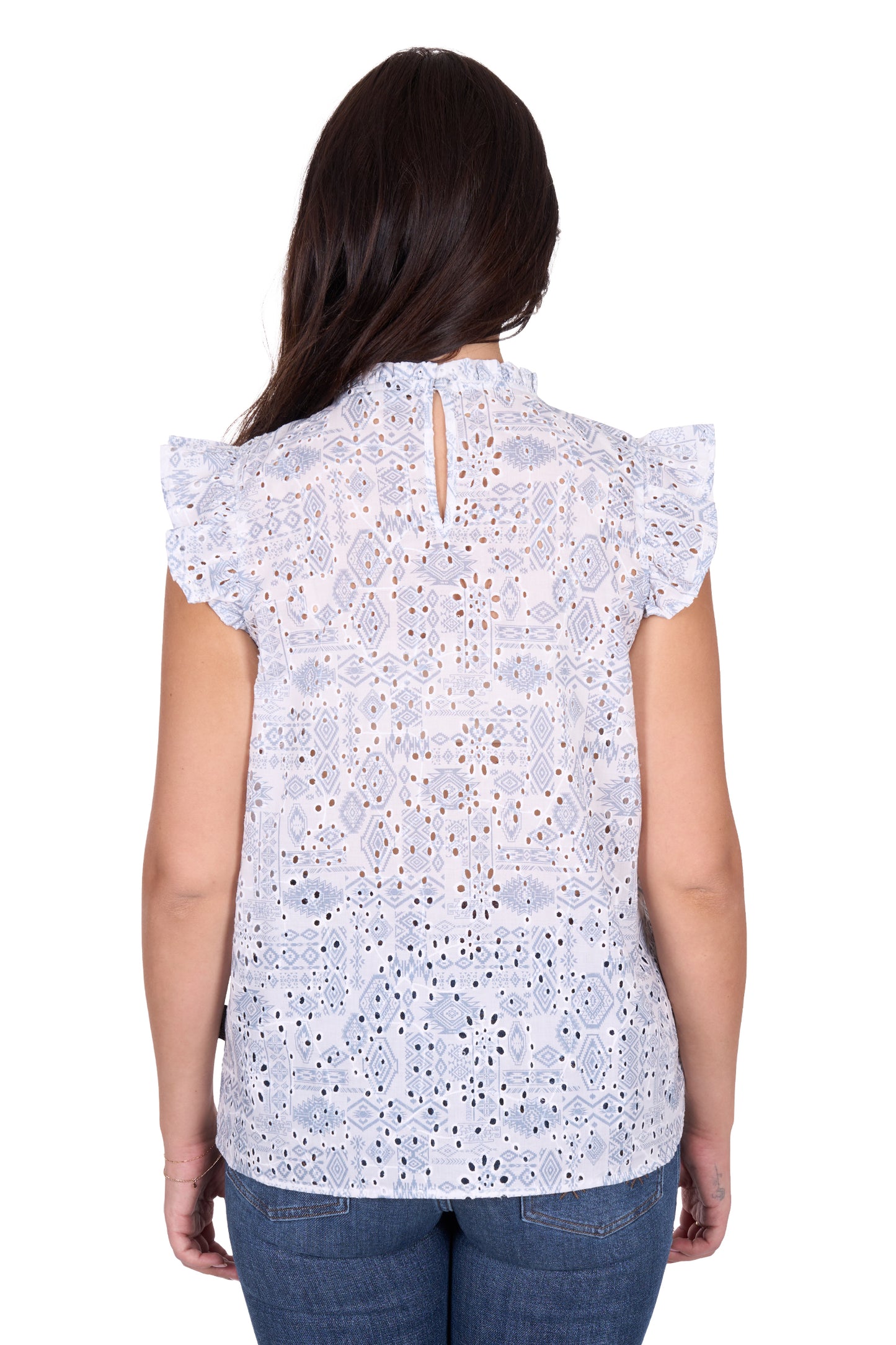 Wrangler Women's HARLOW SL Blouse - Blue