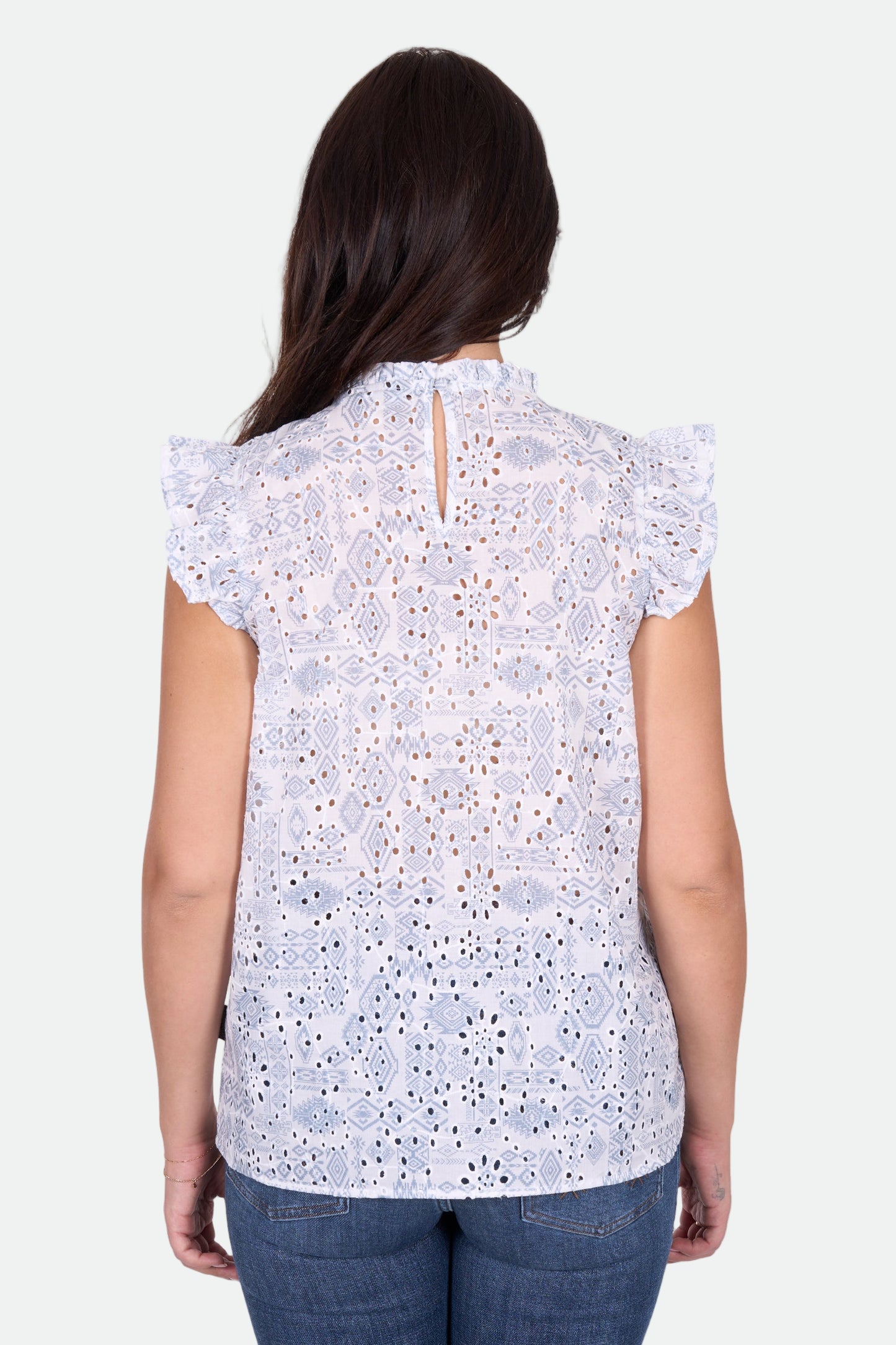 Wrangler Women's HARLOW SL Blouse - Blue