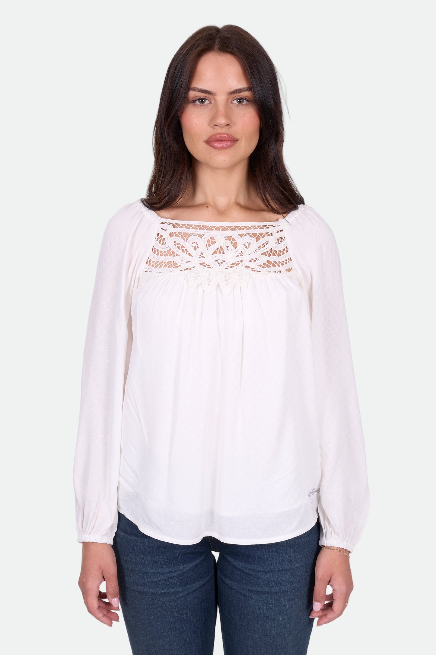 Wrangler Women's DARIA LS Blouse - Ivory