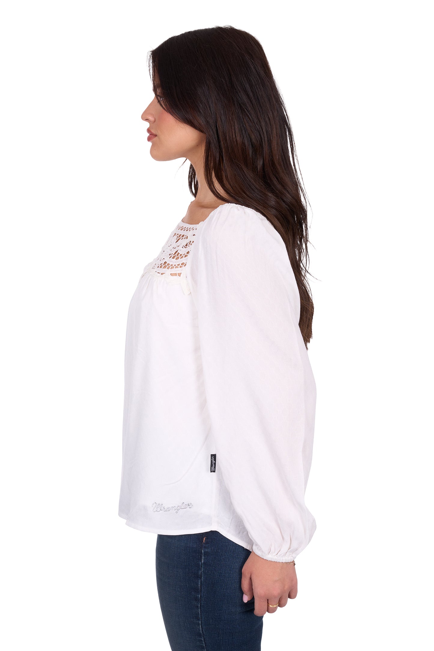 Wrangler Women's DARIA LS Blouse - Ivory