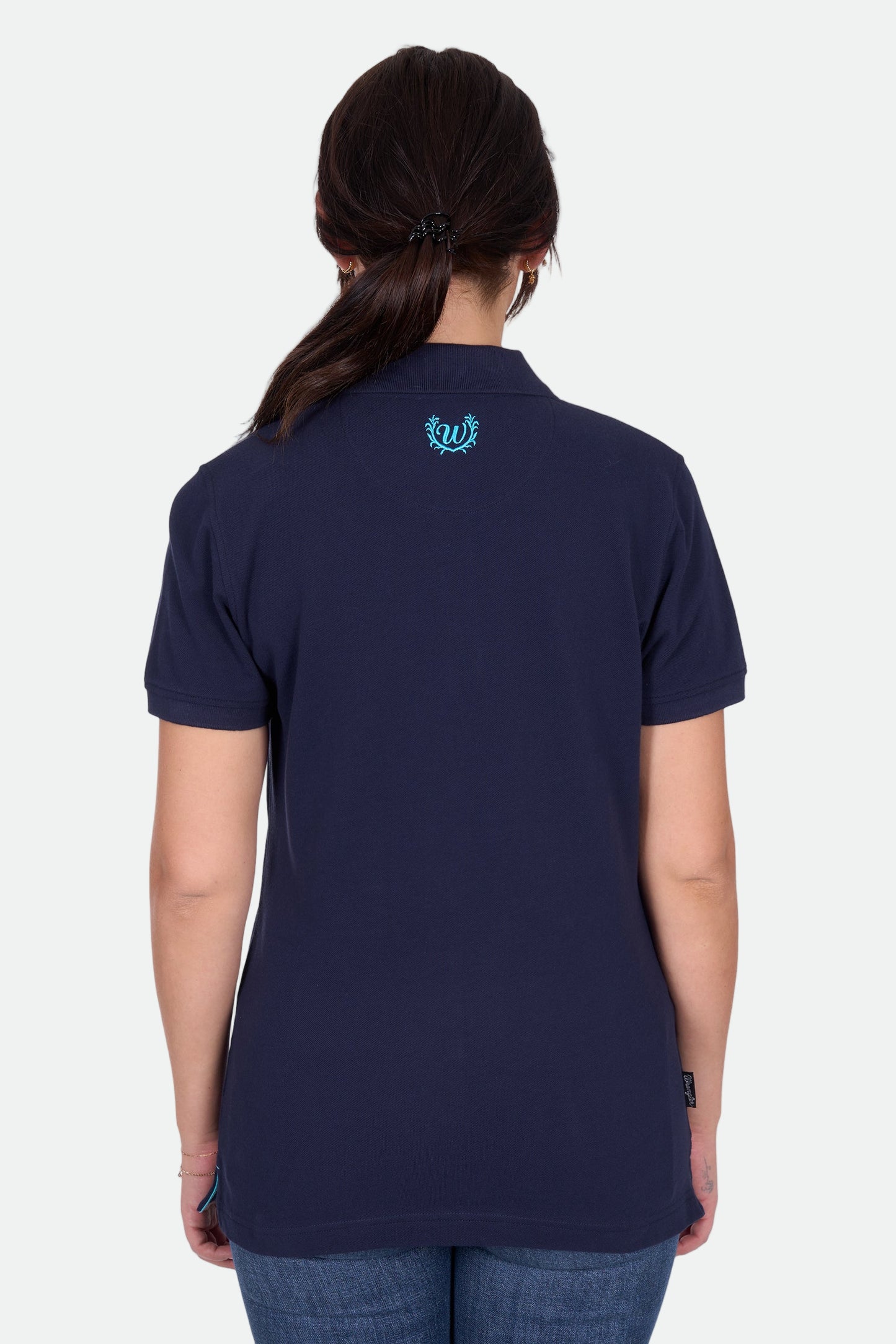 Wrangler Women's ELIZA SS Polo - Navy