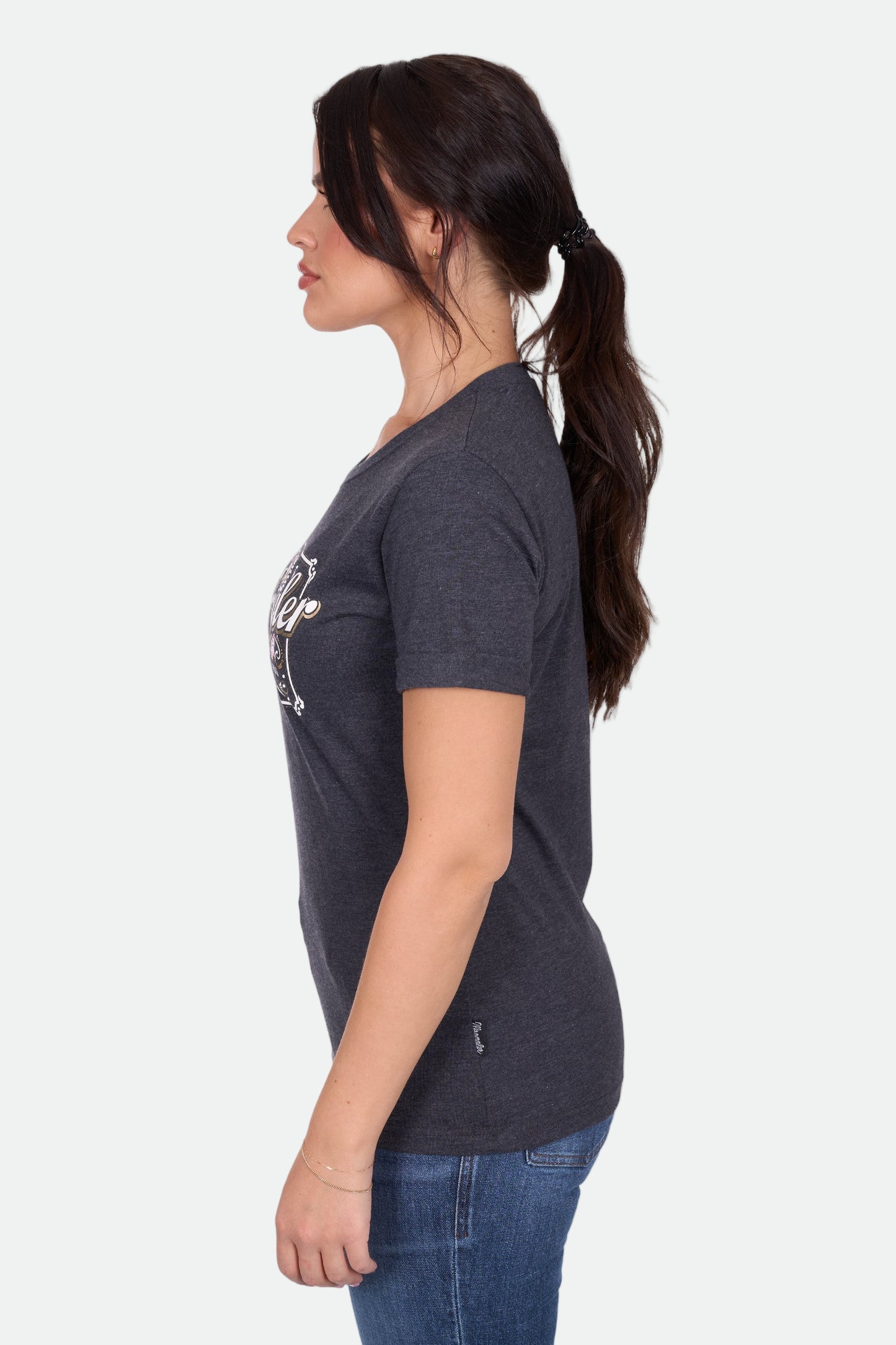Wrangler Women's IRENE SS Tee - Charcoal Marle