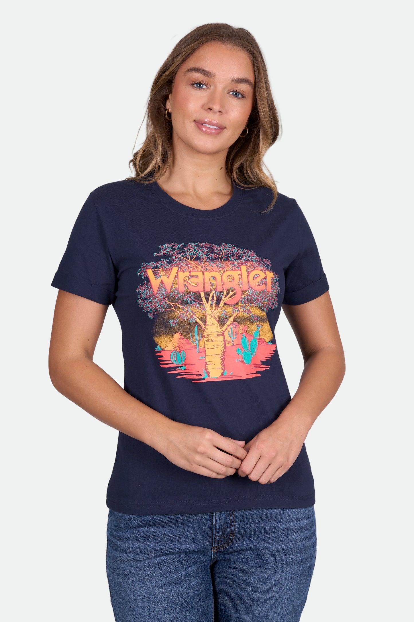 Wrangler Women's LOTTIE SS Tee - Navy