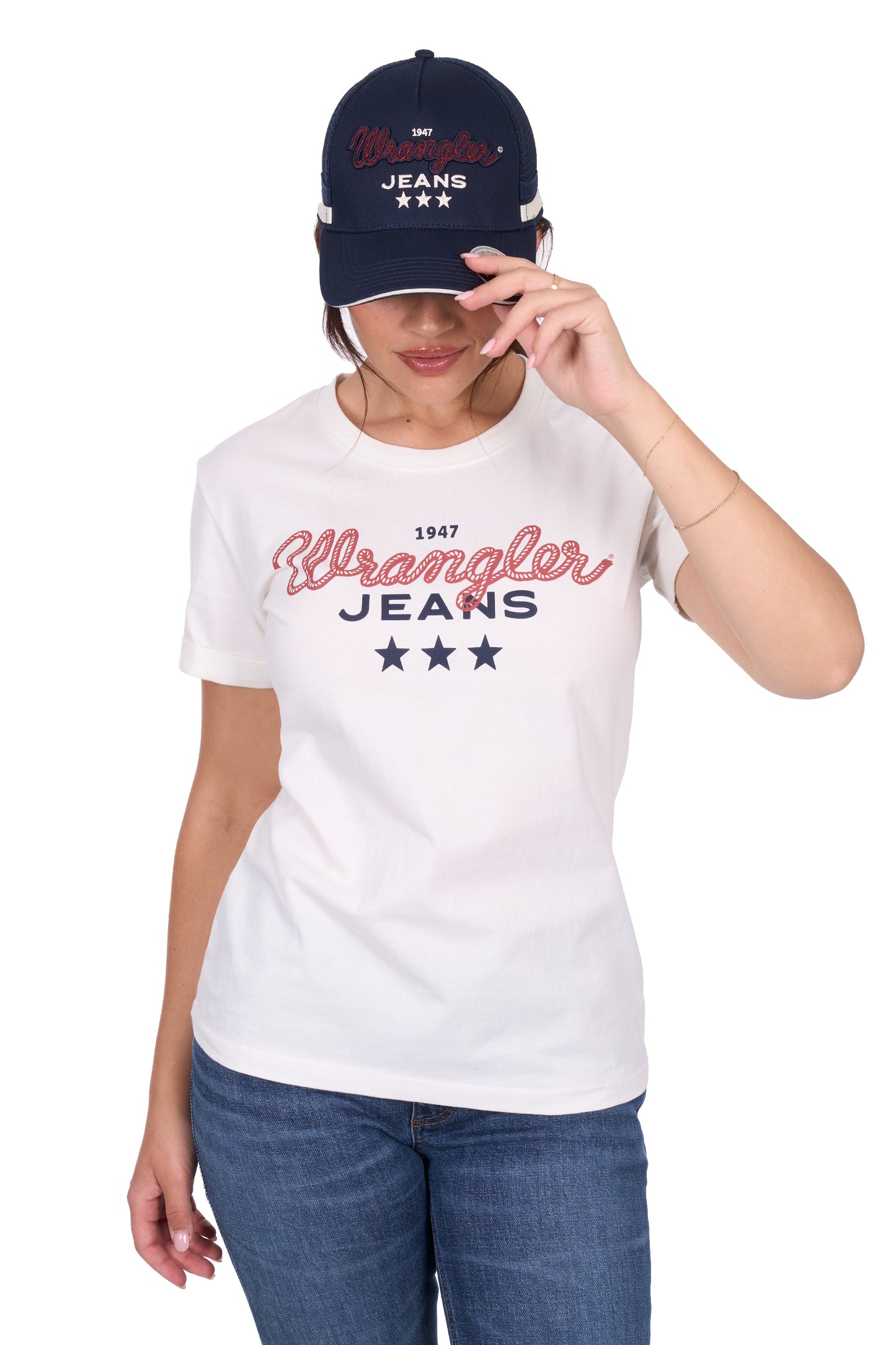 Wrangler Women's PIPER SS Tee - Cream