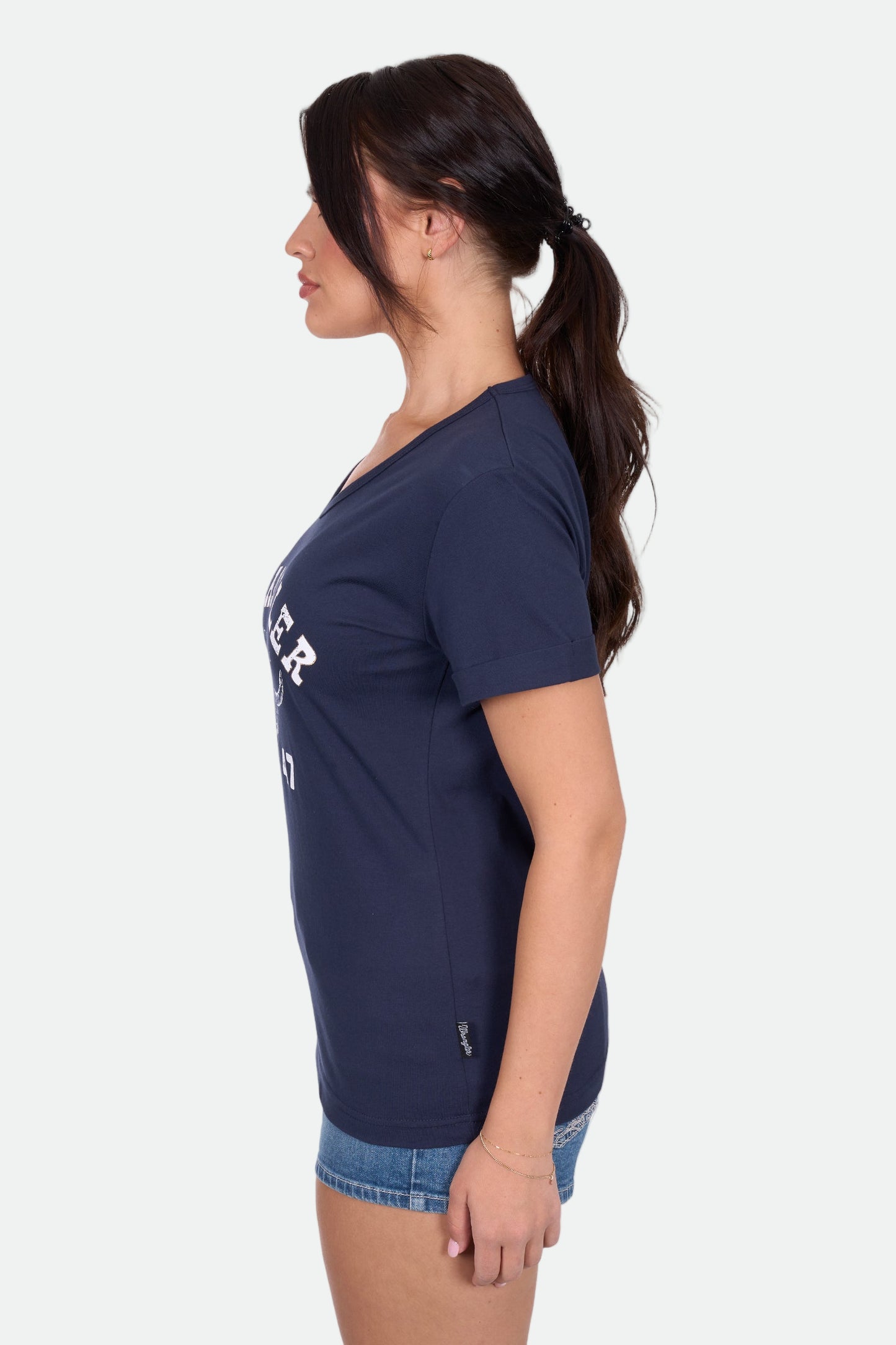 Wrangler Women's REESE SS Tee - Navy