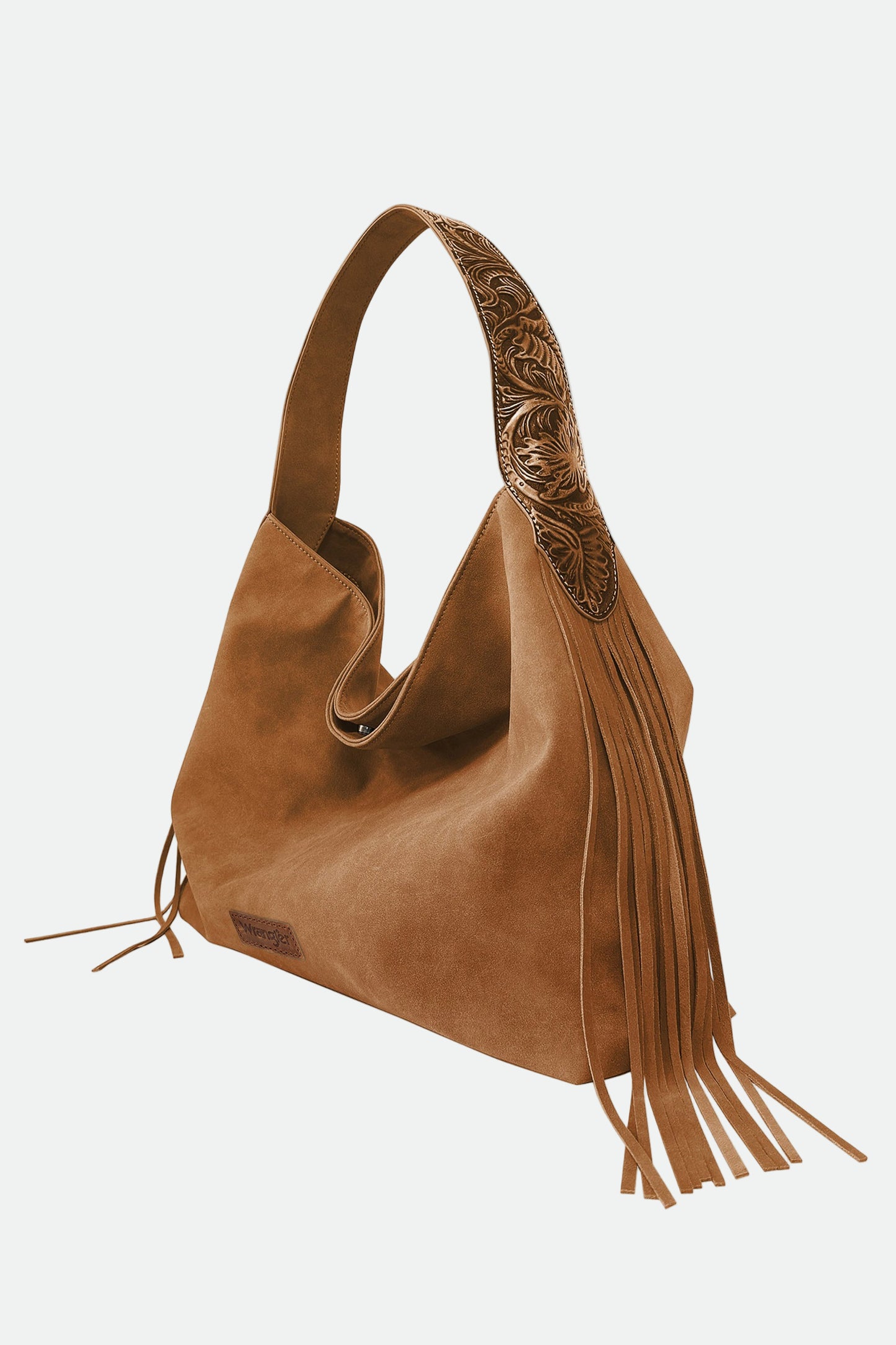 Wrangler Fringe Hobo Bag - Tan