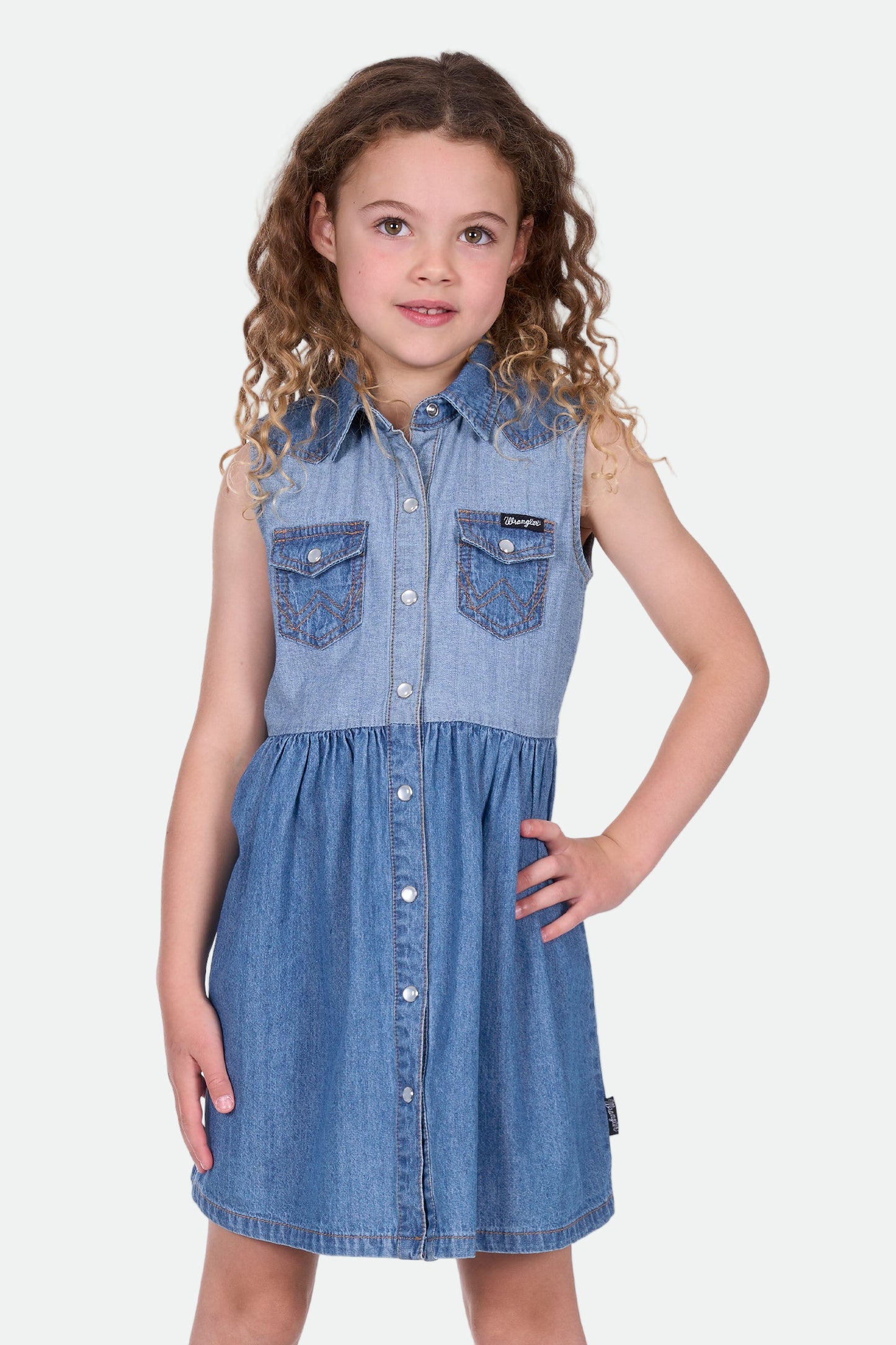 Wrangler Girl's JOANNA SL Dress - Navy